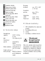 Preview for 49 page of LIVARNOLUX HG03444A Assembly, Operating And Safety Instructions