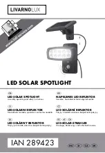 LIVARNOLUX LED SOLAR SPOTLIGHT Assembly, Operating And Safety Instructions preview