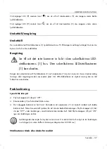 Preview for 39 page of LIVARNOLUX LSS 520 A1 User Manual And Service Information