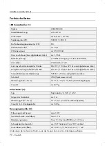 Preview for 72 page of LIVARNOLUX LSS 520 A1 User Manual And Service Information