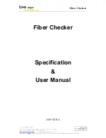 Liverage Fiber Checker User Manual And Specifications preview