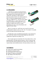 Preview for 3 page of Liverage Light Source Specification & User Manual