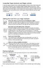 Предварительный просмотр 2 страницы Livescribe Aegir Quick Start Manual