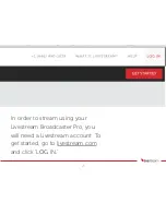 Предварительный просмотр 15 страницы Livestream Broadcaster Pro User Manual