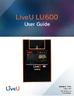 LiveU LU600 User Manual предпросмотр