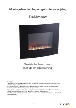 livin flame Delemont Assembly Instructions And Operating Manual предпросмотр