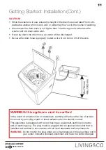 Предварительный просмотр 11 страницы Living & Co 55WM-330 Instruction Manua