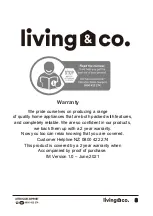 Предварительный просмотр 9 страницы Living & Co 9401063950119 Instruction Manual