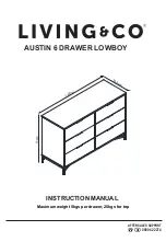 Предварительный просмотр 1 страницы Living & Co AUSTIN 6 DRAWER LOWBOY Instruction Manual