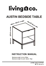 Preview for 1 page of Living & Co AUSTIN 9401063126606 Instruction Manual