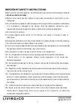 Preview for 3 page of Living & Co BM1356-SA Instruction Manual