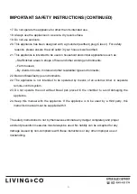 Preview for 4 page of Living & Co BM1356-SA Instruction Manual