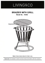 Living & Co BRAZIER WITH GRILL 14082 Assembly Instructions предпросмотр