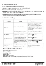 Preview for 9 page of Living & Co CL-757 Instruction Manual