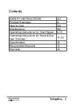 Предварительный просмотр 2 страницы Living & Co CL-RSCX671 Instruction Manual