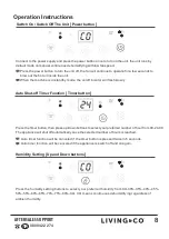 Предварительный просмотр 9 страницы Living & Co DYD-S10A412 Instruction Manual