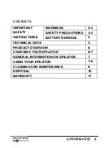 Preview for 2 page of Living & Co EP-02 Instruction Manual