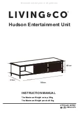 Preview for 1 page of Living & Co Hudson Entertainment Unit Instruction Manual