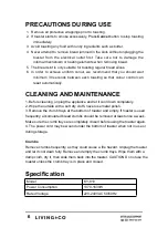 Preview for 7 page of Living & Co KY-810 Instruction Manual