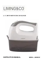 Living & Co LHM250W Instruction Manual предпросмотр