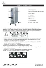 Предварительный просмотр 5 страницы Living & Co LOH19007W Instruction Manual