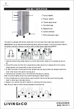 Предварительный просмотр 5 страницы Living & Co LOH200011W Instruction Manual