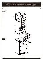 Предварительный просмотр 6 страницы Living & Co MADRID 5 DRAWER TALLBOY Assembly Instruction Manual