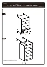 Предварительный просмотр 7 страницы Living & Co MADRID 5 DRAWER TALLBOY Assembly Instruction Manual