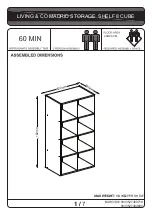 Предварительный просмотр 1 страницы Living & Co MADRID STORAGE  SHELF 8 CUBE Assembly Instructions Manual