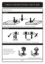 Предварительный просмотр 3 страницы Living & Co MADRID STORAGE  SHELF 8 CUBE Assembly Instructions Manual