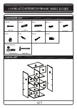 Предварительный просмотр 4 страницы Living & Co MADRID STORAGE  SHELF 8 CUBE Assembly Instructions Manual