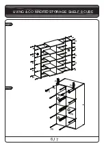 Предварительный просмотр 6 страницы Living & Co MADRID STORAGE  SHELF 8 CUBE Assembly Instructions Manual