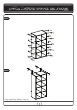 Предварительный просмотр 7 страницы Living & Co MADRID STORAGE  SHELF 8 CUBE Assembly Instructions Manual