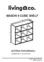 Living & Co MASON 9 CUBE SHELF Instruction Manual предпросмотр