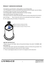 Предварительный просмотр 6 страницы Living & Co MK5700-SA Instruction Manual