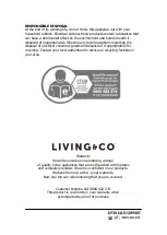 Предварительный просмотр 8 страницы Living & Co SRO8221 Instruction Manual