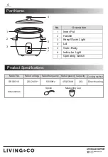 Предварительный просмотр 7 страницы Living & Co SRO8316 Instruction Manual