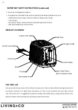 Предварительный просмотр 4 страницы Living & Co TA1410-SA Instruction Manual