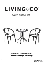 Living & Co TAHITI BISTRO SET Instruction Manual предпросмотр