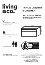 Living & Co TAHOE LOWBOY 6 DRAWER Instruction Manual предпросмотр