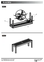 Предварительный просмотр 6 страницы Living & Co Verona Bench Instruction Manual