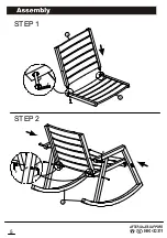 Preview for 6 page of Living & Co Verona Rocking Chair Instruction Manual