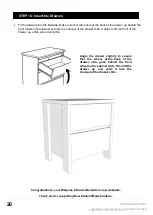 Preview for 20 page of Living & Co Waipoua Bedside Table Instruction Manual