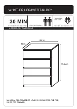 Living & Co WHISTLER 4 DRAWER TALLBOY Assembly Instructions Manual предпросмотр