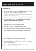 Preview for 2 page of Living & Co WHISTLER 4 DRAWER TALLBOY Assembly Instructions Manual