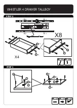 Preview for 7 page of Living & Co WHISTLER 4 DRAWER TALLBOY Assembly Instructions Manual