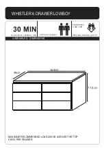 Preview for 1 page of Living & Co Whistler Lowboy 6 Drawer Manual