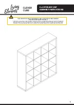 Предварительный просмотр 1 страницы LIVING ELEMENTS Clever Cube 468968 Assembly Instructions