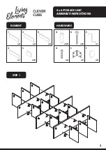 Предварительный просмотр 2 страницы LIVING ELEMENTS Clever Cube 468968 Assembly Instructions