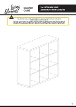 Предварительный просмотр 1 страницы LIVING ELEMENTS Clever Cube 587725 Assembly Instructions